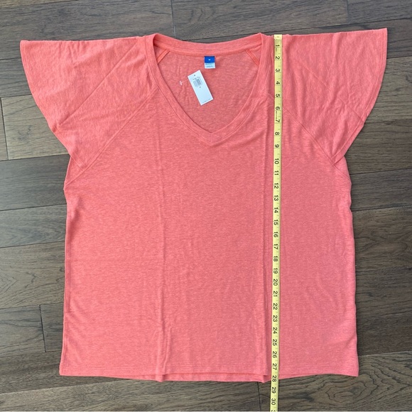 Old Navy Women’s Oversized V-Neck Linen-Blend Tunic T-Shirt Size M - Picture 6 of 10